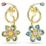 Swarovski  Idyllia arany színű fülbevaló kék és zöld kristállyal 5709025