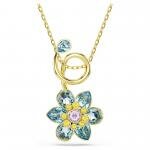 Swarovski  Idyllia arany színű nyaklánc kék kristályokkal 5709029