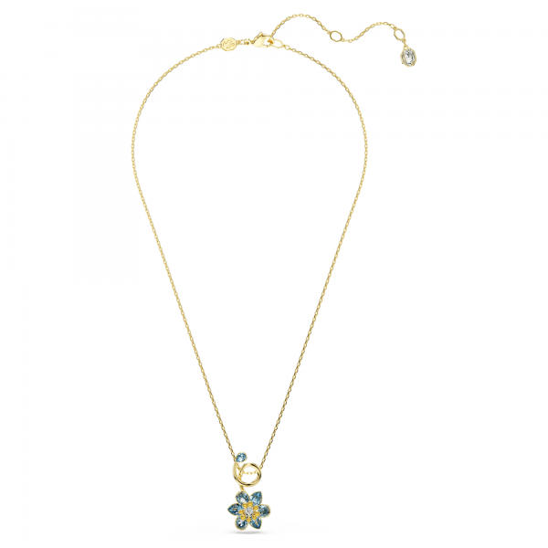Swarovski  Idyllia arany színű nyaklánc kék kristályokkal 5709029