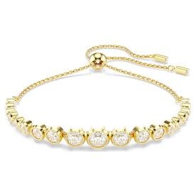 Swarovski  Imber arany színű állítható karkötő áttetsző kristályokkal 5705450