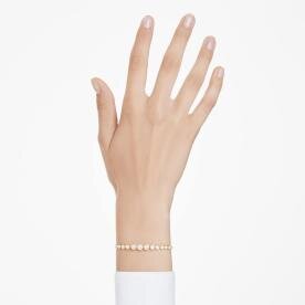 Swarovski  Imber arany színű állítható karkötő áttetsző kristályokkal 5705450