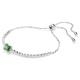 Swarovski  Mátrix állítható karkötő áttetsző és zöld kristállyal 5693411