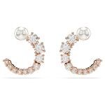 Swarovski  Mátrix rose színű nyitott karika fülbevaló 5692264