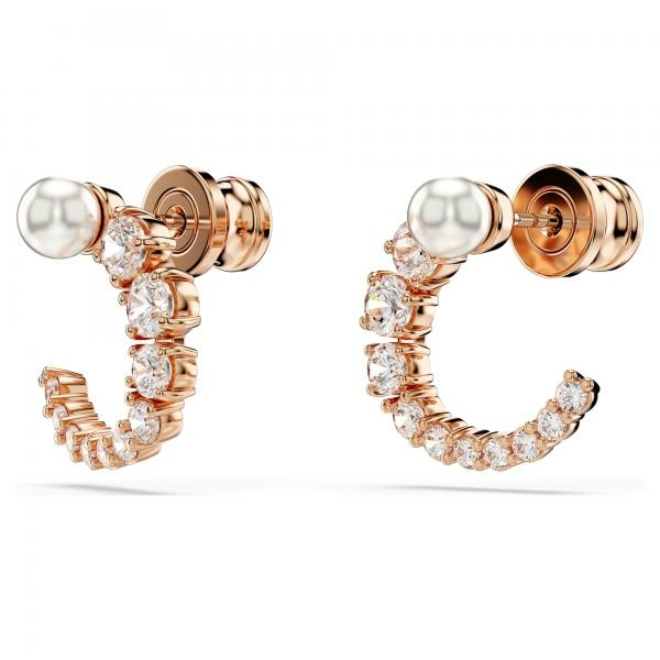 Swarovski  Mátrix rose színű nyitott karika fülbevaló 5692264