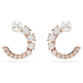 Swarovski  Mátrix rose színű nyitott karika fülbevaló 5692264