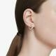 Swarovski  Mátrix rose színű nyitott karika fülbevaló 5692264