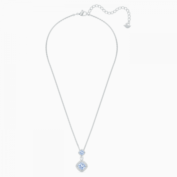 Swarovski Angelic ezüst színű nyaklánc kék kristállyal 5559381