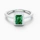 Swarovski Angelic zöld köves gyűrű 