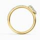 Swarovski Arany színű biztostű gyűrű 