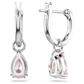 Swarovski Attract ezüst színű fülbevaló rózsaszín kristályokkal 5723566
