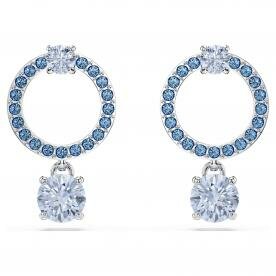 Swarovski Attract kör alakú fülbevaló kék kristályokkal 5723563