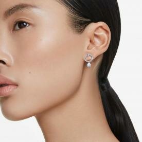 Swarovski Attract kör alakú fülbevaló kék kristályokkal 5723563