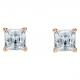 Swarovski Attract rozé négyzet fülbevaló swaroski kristállyal 1 5509935