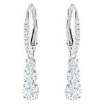 Swarovski Attract Trilogy ezüst színű függő fülbevaló swarovski kristállyal 5416155