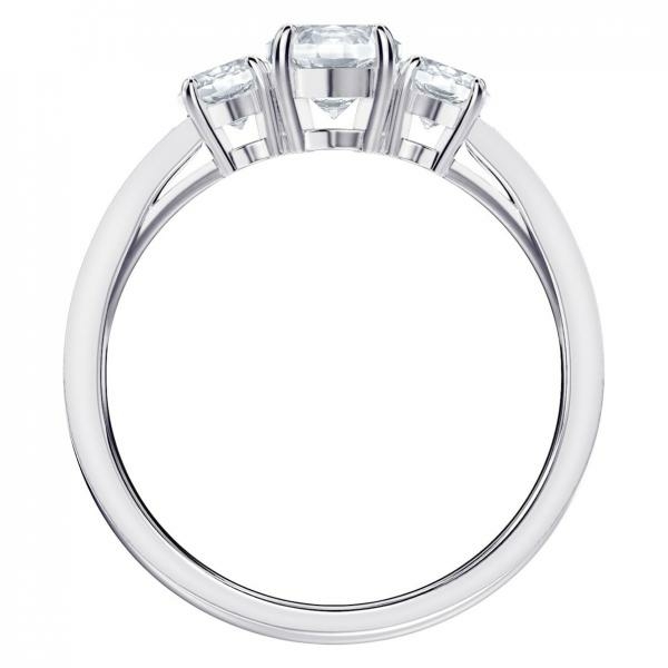 Swarovski Attract Trilogy ezüst színű gyűrű swarovski kristállyal 