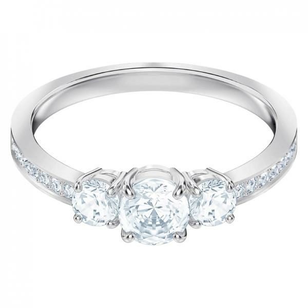 Swarovski Attract Trilogy ezüst színű gyűrű swarovski kristállyal 