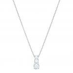 Swarovski Attract Trilogy ezüst színű nyaklánc swarovski kristállyal 5414970