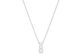 Swarovski Attract Trilogy ezüst színű nyaklánc swarovski kristállyal 5414970