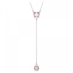 Swarovski Attract Y nyaklánc rózsaszín kristállyal 5723570