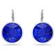 Swarovski Bella ezüst színű fülbevaló kék kristállyal 5724292