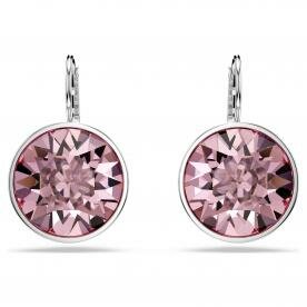 Swarovski Bella ezüst színű fülbevaló rózsaszín kristállyal 5724290