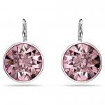 Swarovski Bella ezüst színű fülbevaló rózsaszín kristállyal 5724290