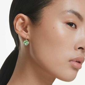 Swarovski Bella ezüst színű fülbevaló zöld kristállyal 5724291