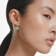 Swarovski Bella ezüst színű fülbevaló zöld kristállyal 5724291
