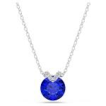 Swarovski Bella ezüst színű nyaklánc kék kristállyal 5724286
