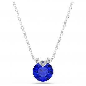 Swarovski Bella ezüst színű nyaklánc kék kristállyal 5724286