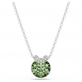 Swarovski Bella ezüst színű nyaklánc zöld kristállyal 5724285