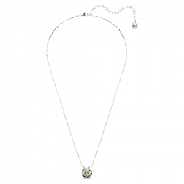 Swarovski Bella ezüst színű nyaklánc zöld kristállyal 5724285