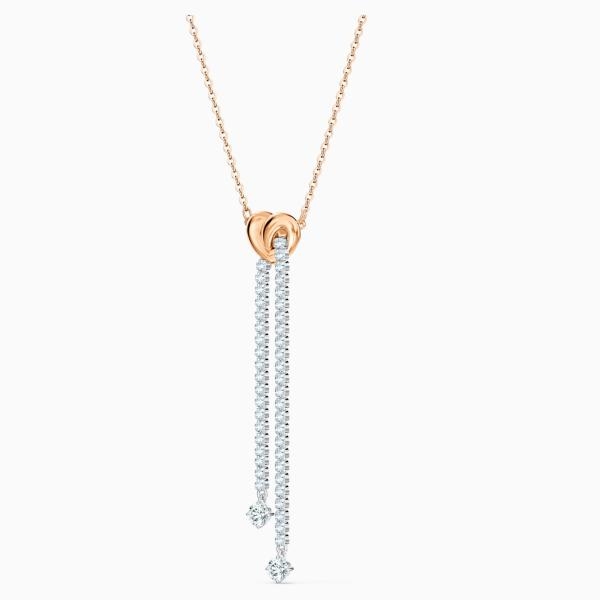 Swarovski Bicolor Y nyaklánc szívvel kristályokkal 5517952