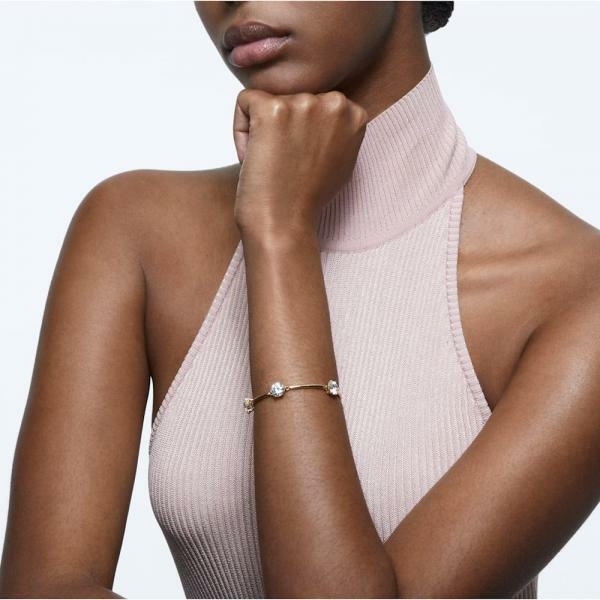 Swarovski Constella arany színű karkötő swarovski kristályokkal 5622719