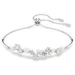 Swarovski Constella ezüst színű állítható karperec kristálygyöngyökkel 5705618