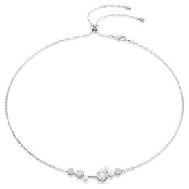 Swarovski Constella ezüst színű állítható nyaklánc kristálygyöngyökkel 5705626