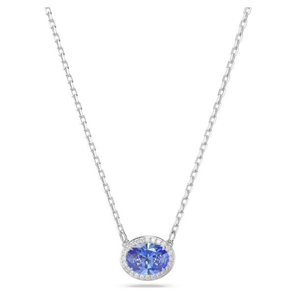 Swarovski Constella ezüst színű nyaklánc kék kristállyal 5671809