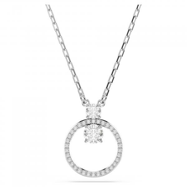 Swarovski Constella ezüst színű nyaklánc kör alakú medállal 5692261
