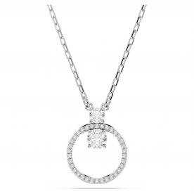 Swarovski Constella ezüst színű nyaklánc kör alakú medállal 5692261