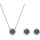 Swarovski Constella ezüst színű szett kék kristállyal 5639757
