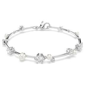 Swarovski Constella ezüst színű tenisz karkötő kristálygyönggyel 5707511