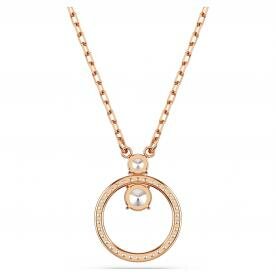 Swarovski Constella rozé nyaklánc kör alakú medállal 5692266