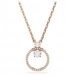 Swarovski Constella rozé nyaklánc kör alakú medállal 5692266