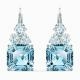 Swarovski Csillogó vizkék kristáy fülbevaló 5524139