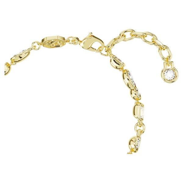 Swarovski Dextera arany színű karkötő vegyes metszésű fehér kristállyal 5667044