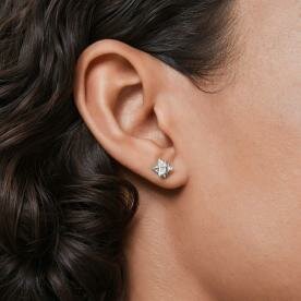 Swarovski Dextera csillag ezüst színű bedugós fülbevaló 5700322