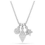 Swarovski Dextera ezüst színű nyaklánc három medállal 5700288