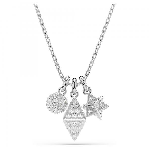 Swarovski Dextera ezüst színű nyaklánc három medállal 5700288