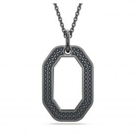 Swarovski Dextera fekete ruténium bevonatú nyaklánc fekete kristállyal 5651703