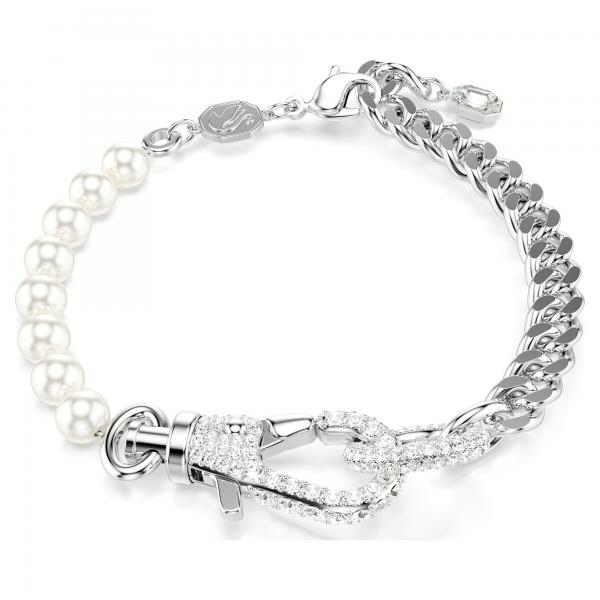 Swarovski Dextera pávé kapcsos karkötő kristálygyönggyel 5696256
